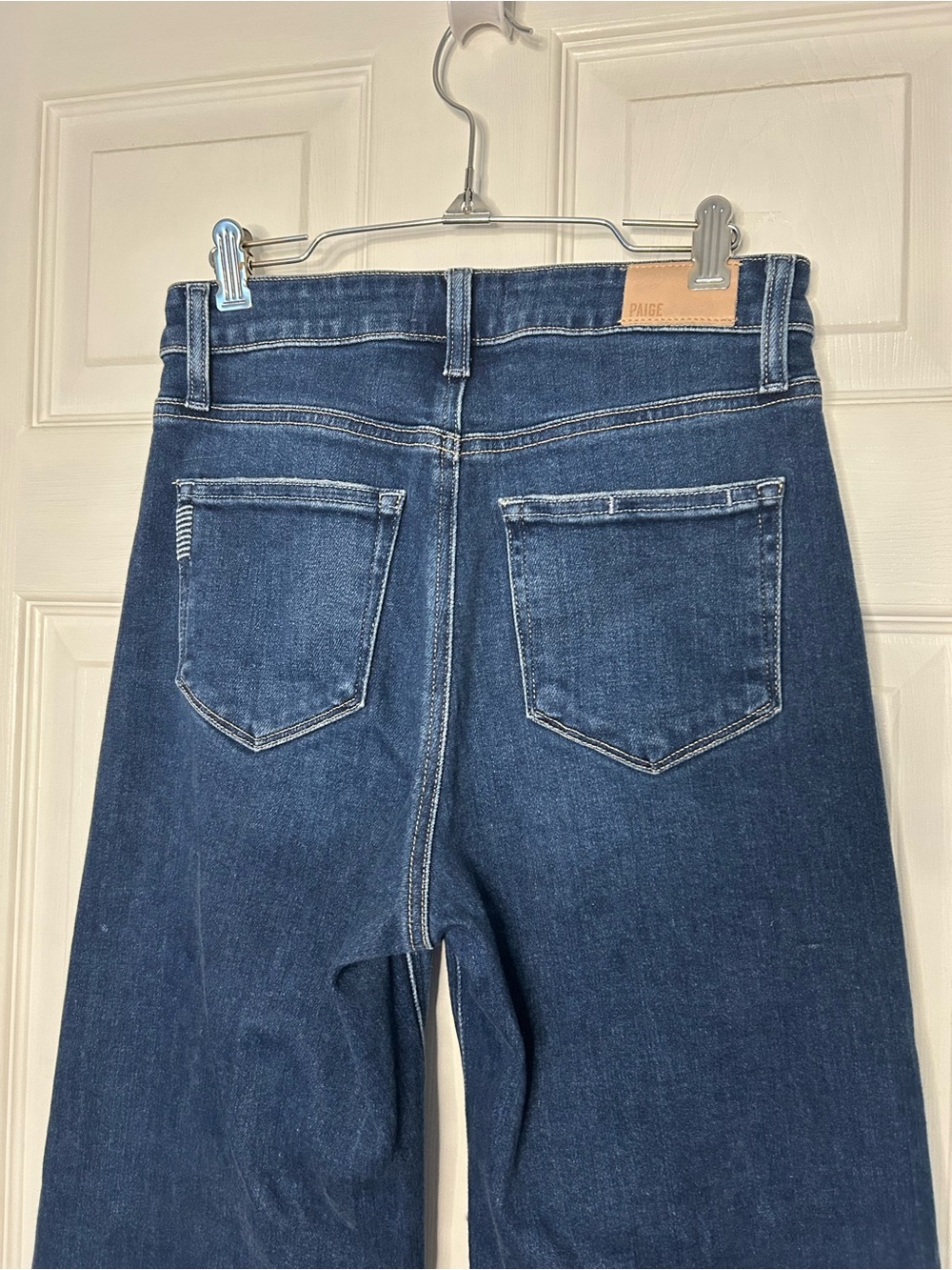 Paige Anessa High Rise Cropped Wide Leg Jeans - Picture 10 of 16